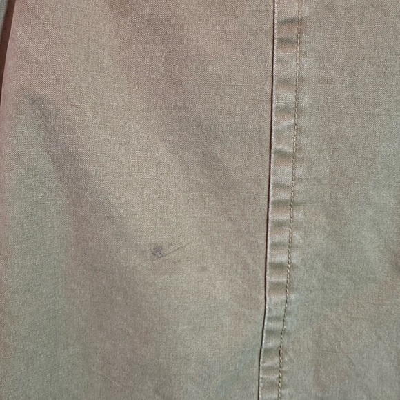 American Eagle Jacket Mens Large Khaki Faux Fur Sherpa Lined Full Zip Canva VTG - Picture 10 of 10